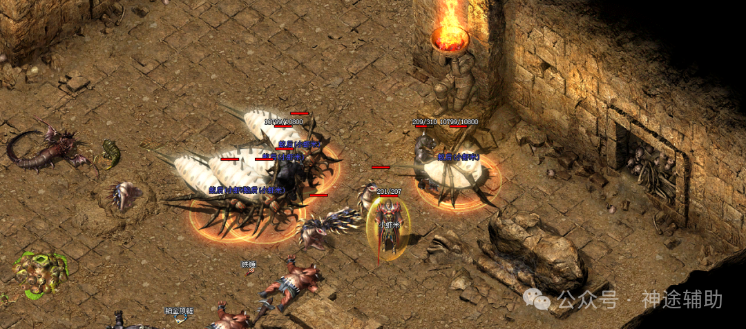 复古三职业「黄金一区」群雷神剑、精灵の翔、彻地钉、召唤蚁后,独创铭文BUFF